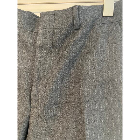 Vintage Saint Laurie Wool Suit Gray White Pinstripes Size 36 JP - Picture 11 of 15